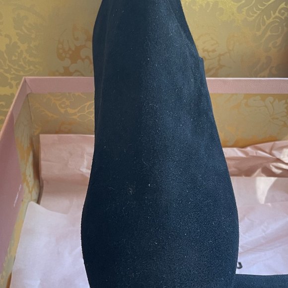 Miu Miu Black Suede Ankle Boot - Picture 6 of 7